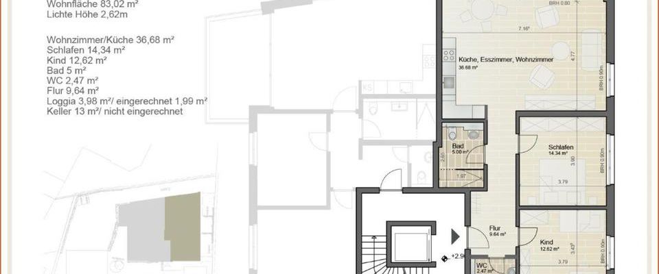 Neubau: Schöne 3 Zimmer Wohnung mit Balkon und Garage - Photo 1