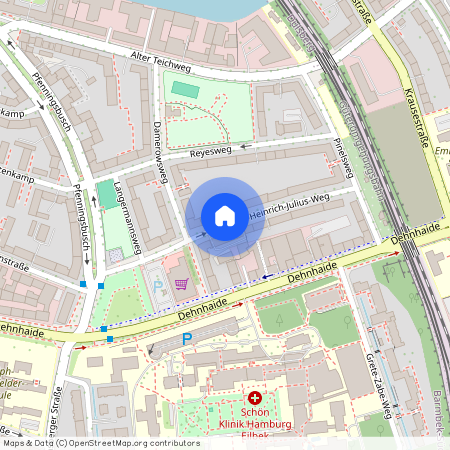 Nicolaus-Heinrich-Julius-Weg, 22081 Hamburg Barmbek - Hamburg Barmbek-Süd