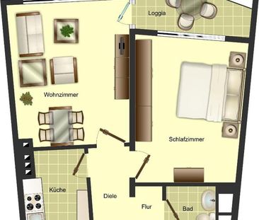 2-Zimmer-Wohnung in Solingen Wald - Foto 1