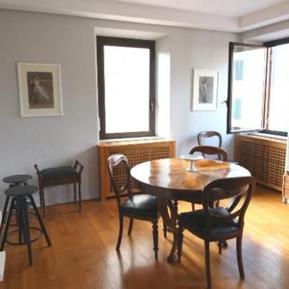 Trastevere: Bright, fully furnished and spacious 1 Bedroom, bath, full Kitchen, use of panoramic communal terrace. Silent, bright apartment with air conditioning, parquet floors. Rif.#2123. - Foto 4