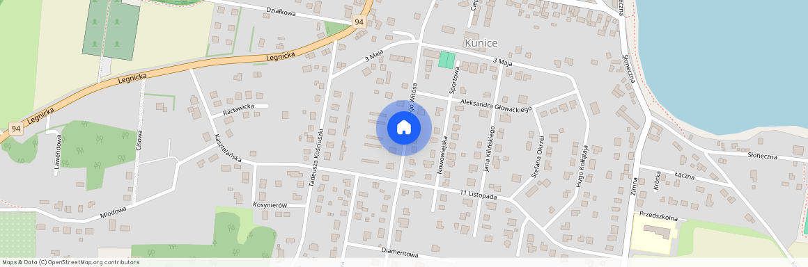 ul. Wincentego Witosa, Kunice, Kunice, legnicki, dolnośląskie