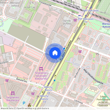 Aleja Krakowska, Raków, Włochy, Warszawa, mazowieckie