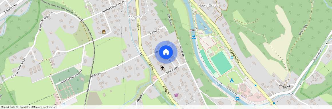 ul. Krzywa, Wisła, cieszyński, śląskie