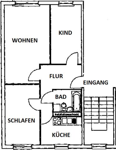 Einziehen und Wohlfühlen… Neu gefliestes Bad und Küche -3 Raumwohnung- sofort anzumieten - Foto 3