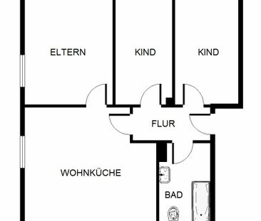 3-Zimmer-Wohnung in Gelsenkirchen Scholven - Photo 1