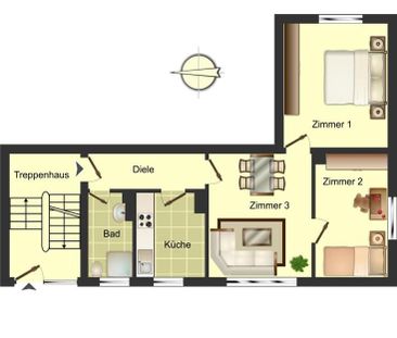 Demnächst frei! 3-Zimmer-Wohnung in Bergkamen Rünthe - Photo 3