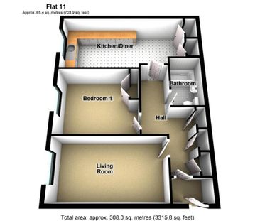 1 bedroom flat to rent - Photo 5