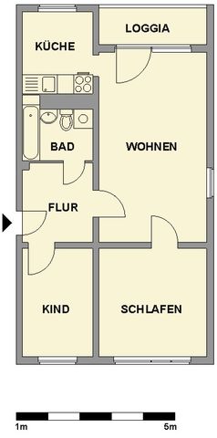 Ruhig gelegene 3-Raum-Wohnung mit Balkon - Foto 3