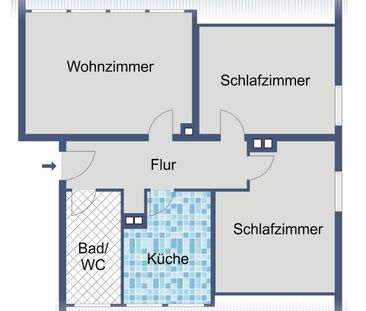 Helle Wohnung für Paare oder kleine Familien - Foto 1