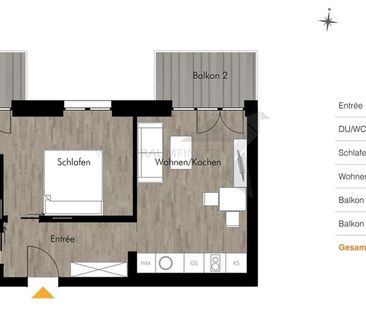 Barrierefreie 2-Raum-Whg. mit Einbauküche, 2 Balkonen, Wärmepumpe &... - Photo 5