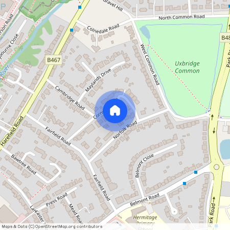 Cornwall Road, Uxbridge, Greater London, UB8