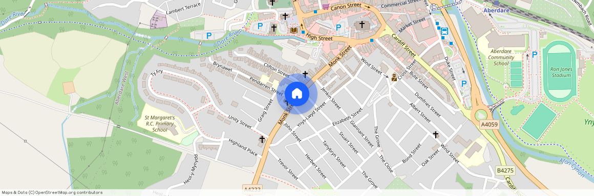 Monk St, Aberdare, CF44