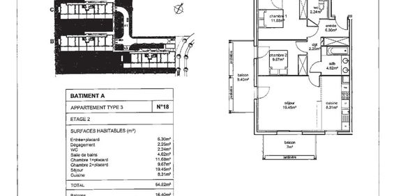 Location Appartement 3 pièces 64m² TOULOUSE 31100 - Photo 3