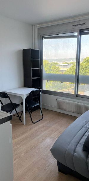 Beau studio meublé de 16,65m² à la location, situé quai du Havre à Rouen, 455€ charges comprises - Photo 1