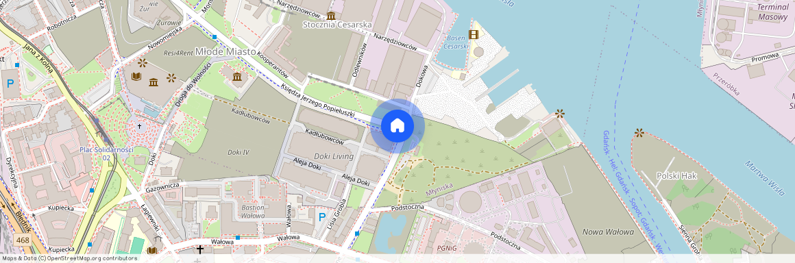 ul. Rybaki Górne, Młyniska, Gdańsk, pomorskie