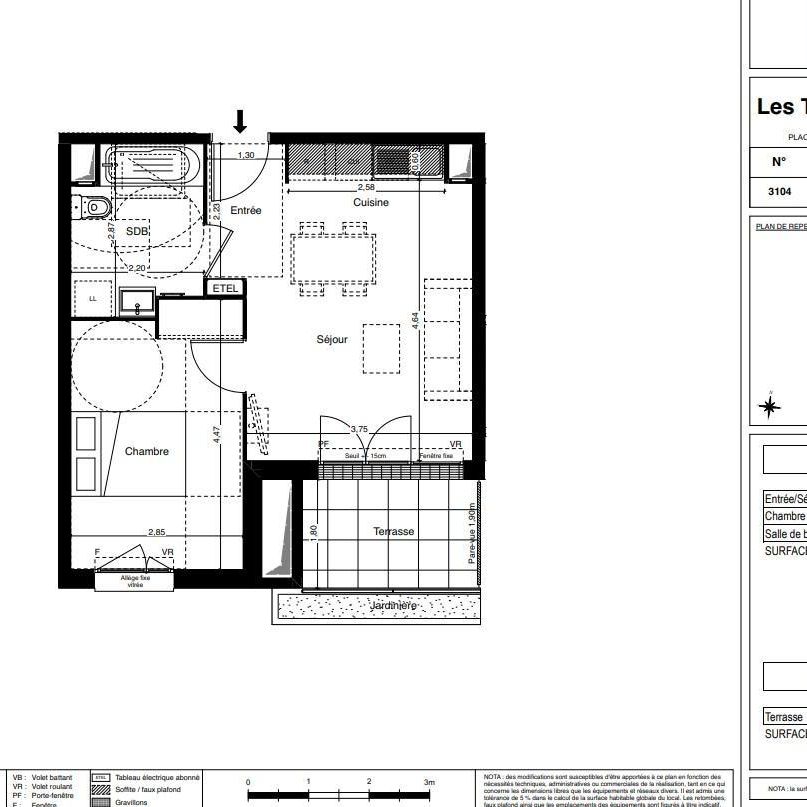 Location Appartement 2 pièces 38m² COULOMMIERS 77120 - Photo 2