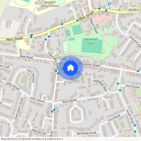 Oversetts Court, Swadlincote, Newhall, DE11