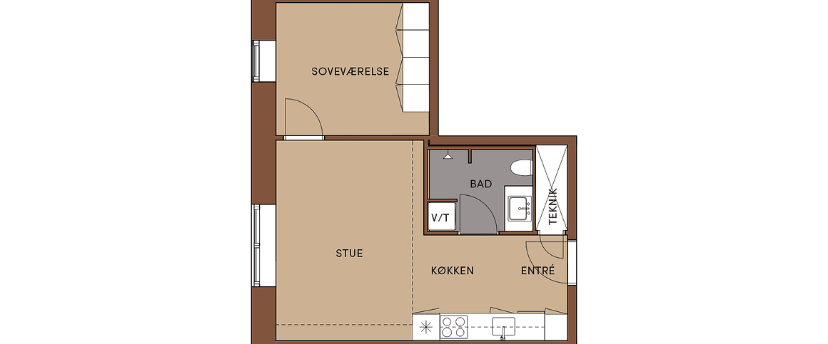 Badehusvej 16, stuen mf. - Foto 1