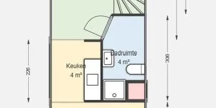 Studio Kralinger Esch, Rotterdam – À Louer - Foto 3