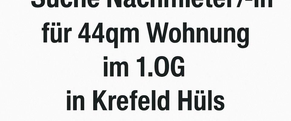 Suche Nachmieter/-in für 1 Zimmer Wohnung in Krefeld-Hüls - Foto 1