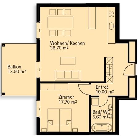 Modern 2.5-room apartment near shops - Photo 4