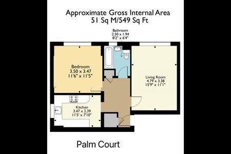 1 Bed Flat, Palm Court, N22 - Photo 5