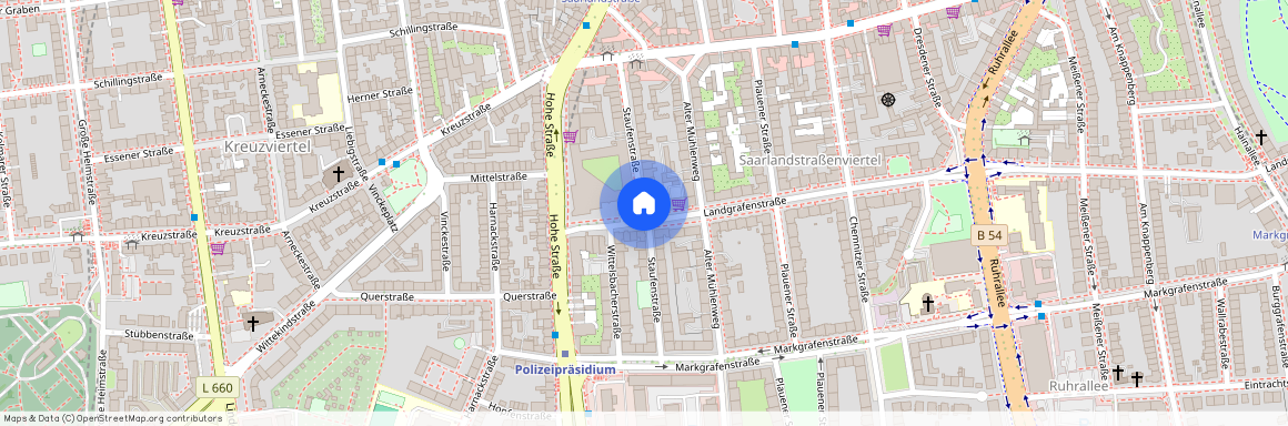 Staufenstraße, 44139 Dortmund - Innenstadt-West