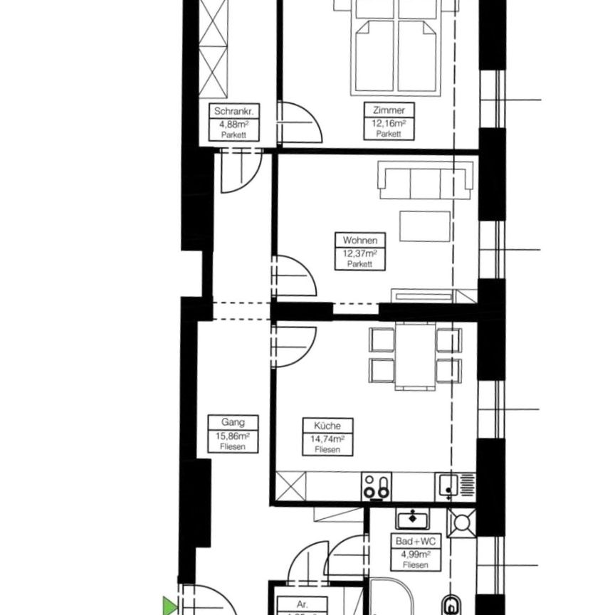 Schöne 2-Zimmer-Wohnung in der Schönaugasse - Provisionsfrei! - Photo 1