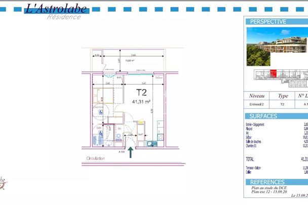 À Sophia Antipolis, appartement avec terrasse 2 pièces - Photo 1
