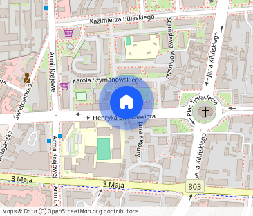 Wynajem. Mieszkanie Siedlce - Centrum. ul. Sienkiewicza - Фото 1