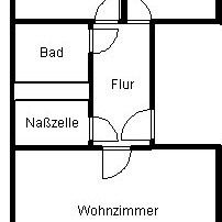 Große 2-Raum-Wohnung mit Wohnküche - Foto 1