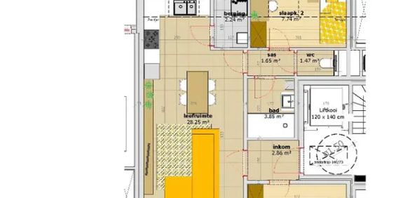 Sint Andries: nieuwbouw dakappartement met 2 slaapkamers - Foto 3