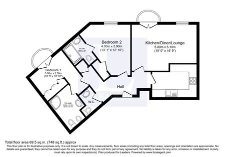2 bedroom apartment to rent Wellington Court, The Strand, Brighton, BN2 - Photo 2