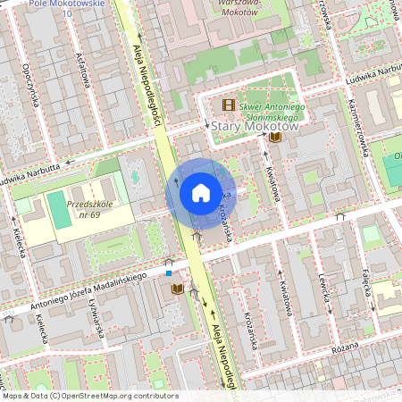 ul. Ligocka, Stary Mokotów, Mokotów, Warszawa, mazowieckie