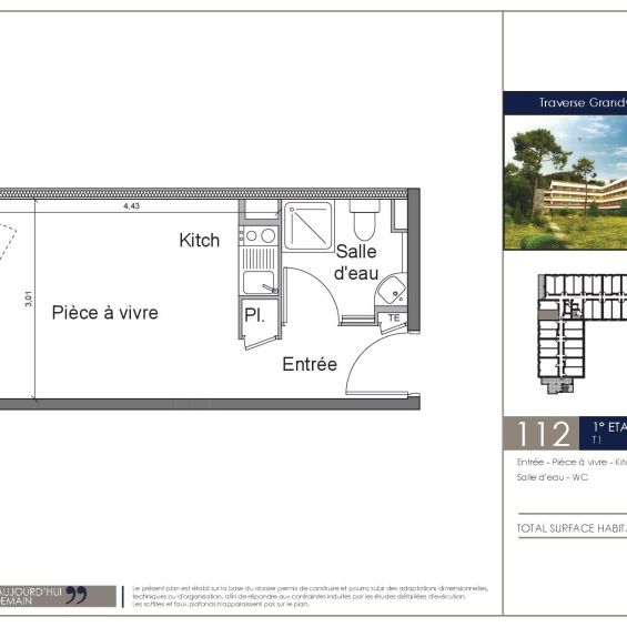 Location Appartement 1 pièce 19m² MARSEILLE 9ème - Photo 2