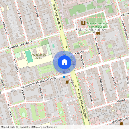 al. Aleja Niepodległości, Stary Mokotów, Mokotów, Warszawa, mazowieckie