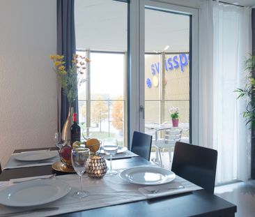 Moderne, möblierte 2-Zimmer-Wohnung mit Balkon in Luzern - Foto 4