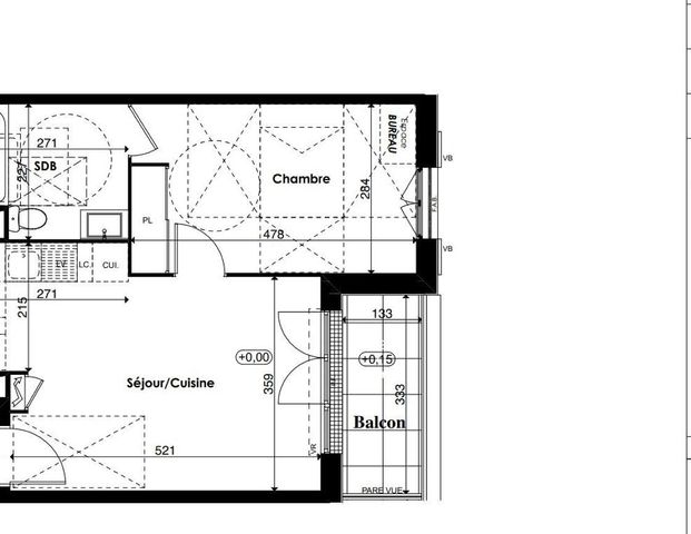 location Appartement T2 DE 40.49m² À PLAISIR - Photo 1