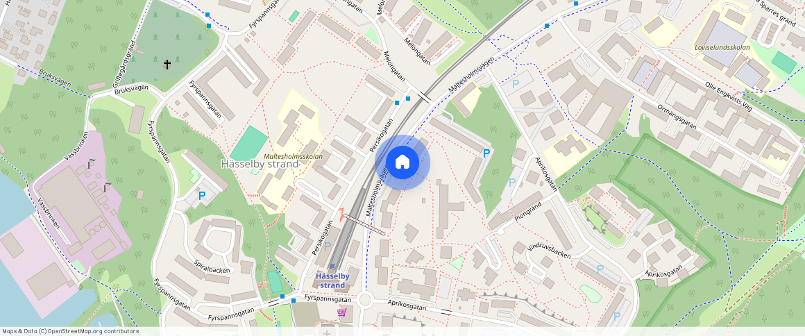 Maltesholmsvägen **, Strand