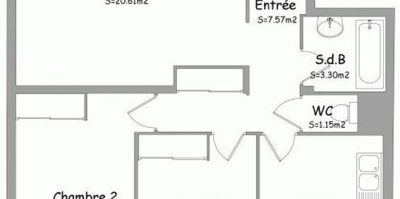 Location Appartement 3 Pièces 64 m² - Photo 3