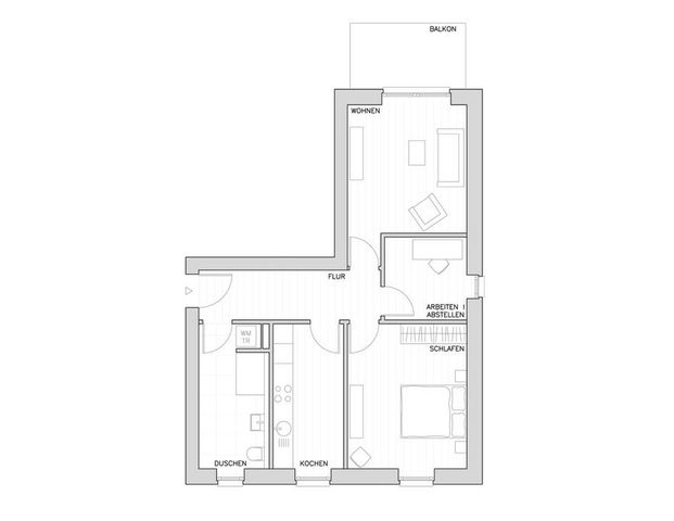 Neubau-Erstbezug: 3-Zimmerwohnung Obergeschoss in Zeven - Foto 1