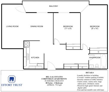 Bel Gal Estates - Corinthian — Apartment - 2 Bedroom - Small - Photo 1
