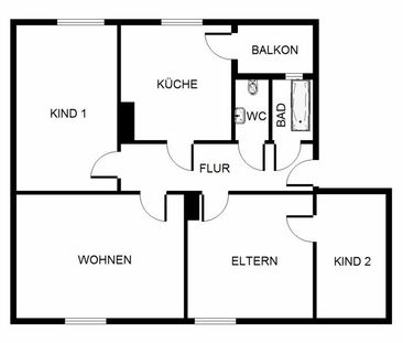 Renovierte 3 - Zimmer Wohnung mit Balkon in begehrter Stadtlage! - Photo 1