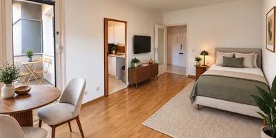 Helle 1-Zimmer-Wohnung mit Loggia & separater Küche - provisionsfrei - Foto 3