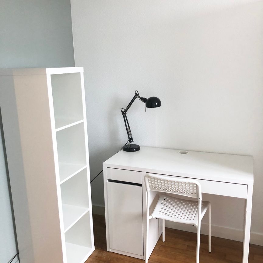 1 chambre meublée à louer dans Colocation T4 avec 2 sdb et parking – Rennes haut St-Helier rue de Vern 470€ cc - Photo 1