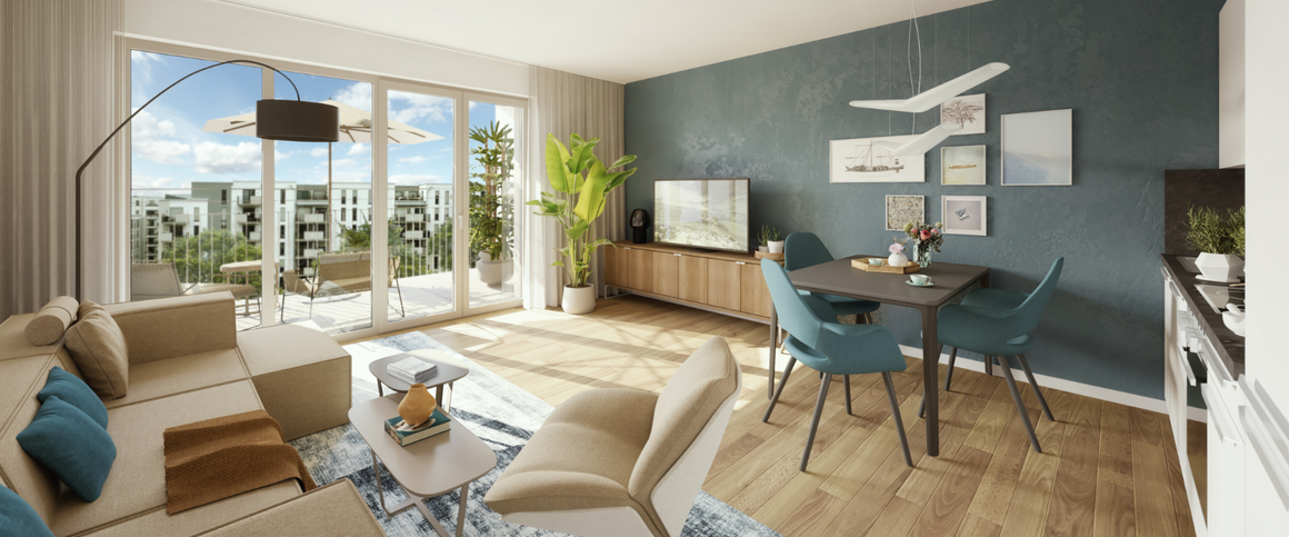 Nachhaltiges Wohnen in Frankfurt Rebstock: 2-Zimmer-Wohnung mit Balkon - Foto 1