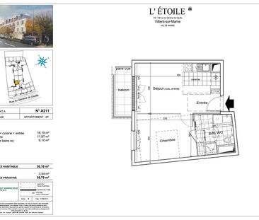 location Appartement T2 DE 36.7m² À VILLIERS SUR MARNE - Photo 5