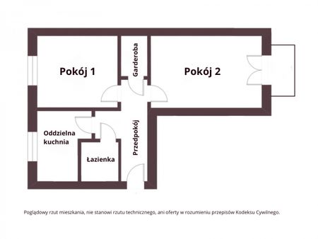 2 pokoje osobna kuchnia garderoba parking Jeżyce - Photo 3