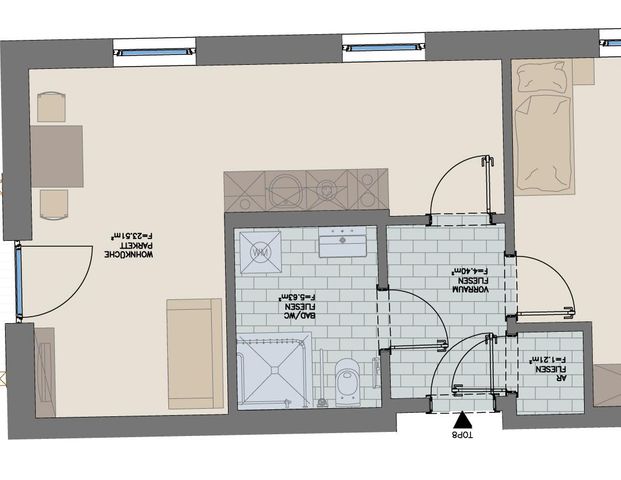 Betreutes Wohnen: Geförderte Neubauwohnung mit Balkon - Foto 1