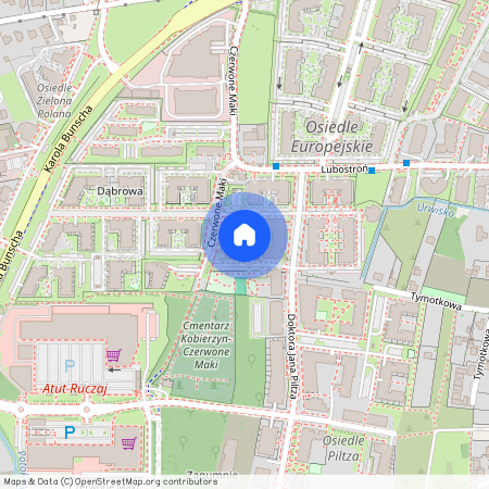 ul. dr. Jana Piltza, Ruczaj, Dębniki, Kraków, małopolskie